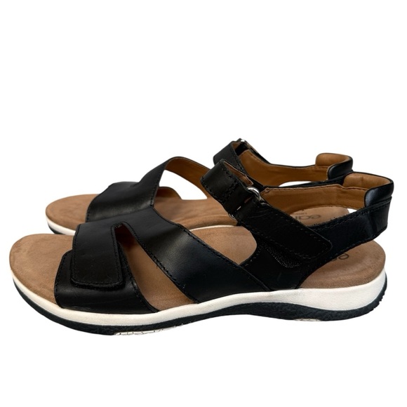 Black Earth Origins Sureal Casual Leather Velcro Sandals Women’s Size 8.5 - Picture 1 of 8